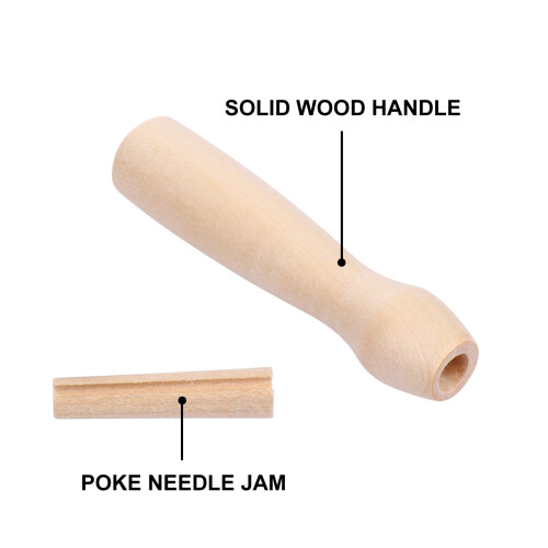 5 Pcs Felting Tools Punch Poking Portable Wool Needle Handle 1