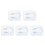 Draagbare Neusclips Zwemmen Comfortabele Silicone Wit 10
