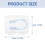 Draagbare Neusclips Zwemmen Comfortabele Silicone Wit 2