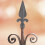 Fence Accessories Garden Decor Iron Finial Black 1pack 11