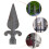 Fence Accessories Garden Decor Iron Finial Black 1pack 9