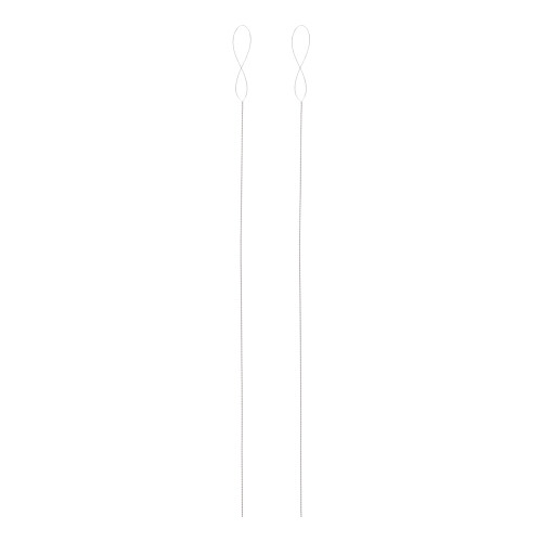 2Pièces Outils De Couture Acier Aiguilles Argentées Pour Perlage 1