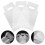 Drink Carrier Bag Transparent Plastic 100pcs 11in X 5.9in 11