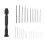 Precision Hand Drill Bits Set Black 1set 3.54x0.59x0.31inch 4