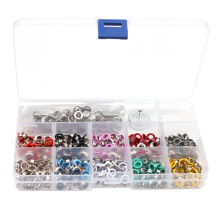 300Pcs Colorful Grommets Kit for Clothing Eyelet Button Fasteners
