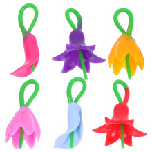 6St Siliconen Glasidentifier in Diverse Kleuren Bloem Decoratie
