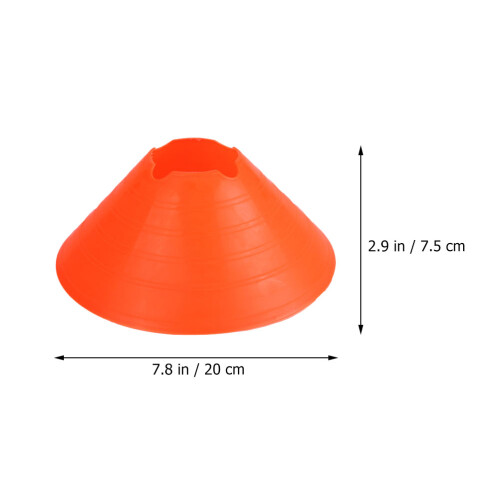 Soccer Disc Cones Red Pe 25pcs 7.9x7.9x3in 1