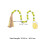 Fine Crafted Yellow Beaded Ng For Wall Hanging Ornaments 2