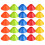 Soccer Disc Cones Red Pe 25pcs 7.9x7.9x3in 1