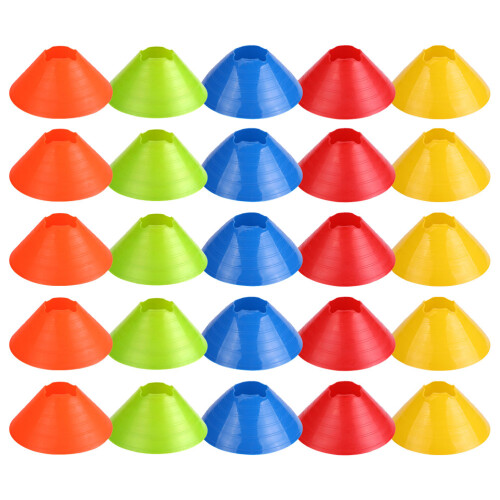 Soccer Disc Cones Red Pe 25pcs 7.9x7.9x3in