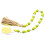 Fine Crafted Yellow Beaded Ng For Wall Hanging Ornaments 6