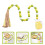 Fine Crafted Yellow Beaded Ng For Wall Hanging Ornaments 3