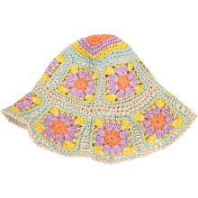 Weaving Hat Outdoor Bucket Sun Ornament Woven Child Vacation