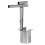 Gardening Tool Flower Bulb Planter Tool Silver 1pack 1