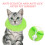 Kitten Recovery Cone Nylon Light Green Scratch 1pack 3