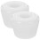 Roller Skates Brake Blocks White Pu Adjustable Height 1 Set 1