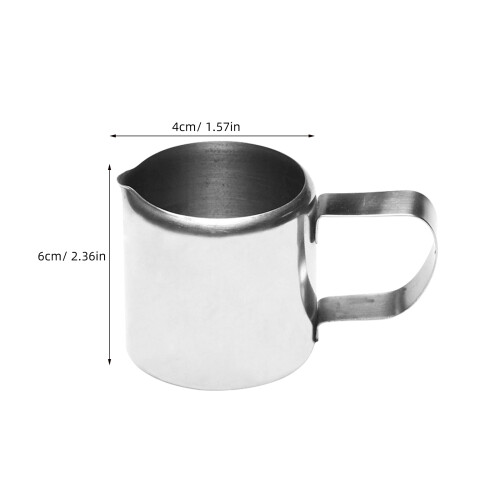 2Stk Mehrzweck Milchhalter Saucebehälter Silber 1