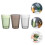 Drinking Cups Transparent White School 3pcs 5.11x3.54x2.55in 4