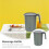 Cold Water Jug Pitcher Black Portable Handle 8