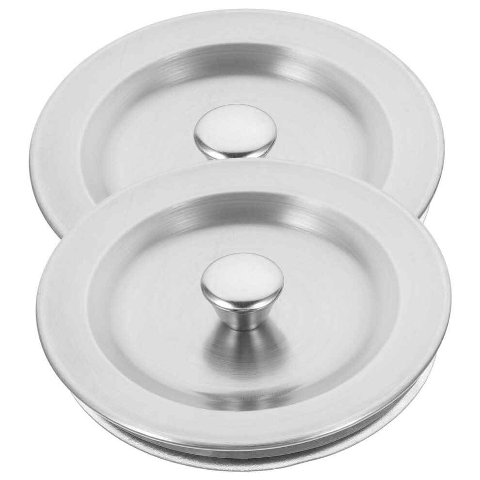 2 Pcs Sink Stopper Kitchen Strainer Drainer Plug Hole Cover Floor 3163702804097