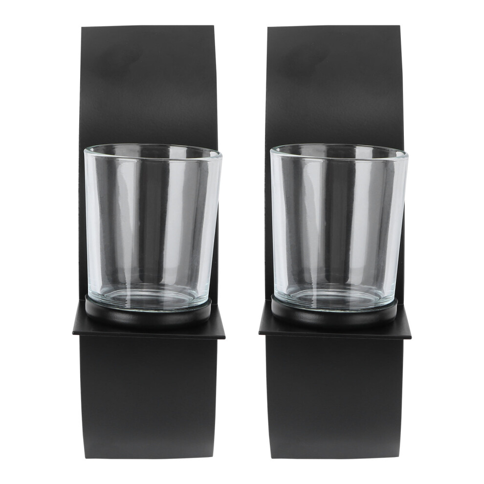 2 Pcs Wall Mounted Candle Holder Hanging Modern Style Candlestick-image-OPC-PK8J78S-NEW
