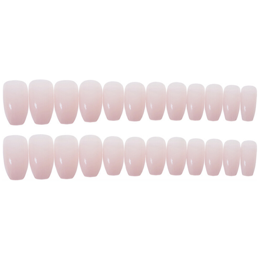 Artibetter 24 Pcs Artificial Fingernails Pink For Women Nail Art