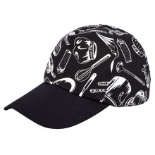 Raindrops Catering Black Baseball Cap Chef For Women Man And