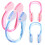 Nose Clip Pink Pc 4pcs 1.4x0.8x0.6in 9