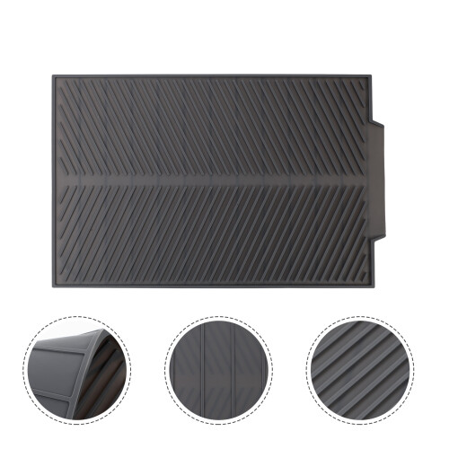 Raindrops  Kitchen Drainage Silicone Draining Mat Space-Saving Dish 1