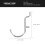 5pcs Perforated Wall Hooks U Shape Hooks Heavy Duty Display Rack Hook 2