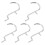 5pcs Perforated Wall Hooks U Shape Hooks Heavy Duty Display Rack Hook 6