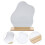 Wooden Acrylic Portable Desk Makeup Vanity Decor 4