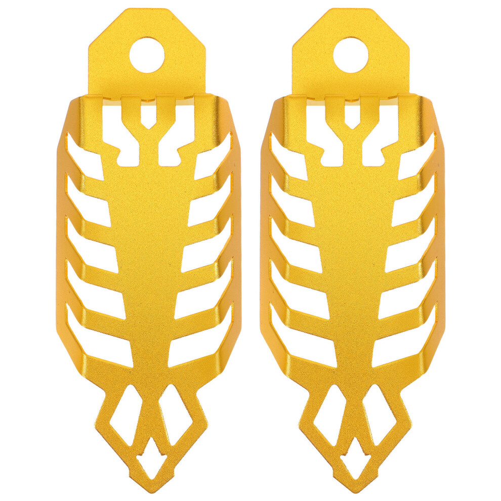 Fork Cover Motorcycle Suspension Guard 1 Pair Golden 3163543880328