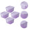 Food Storage Containers Purple 4pcs 2x2in 9