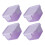 Food Storage Containers Purple 4pcs 2x2in 1