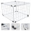 1pcs White Iron Pet Cage Foldable Prevent Escaping Home Use 4