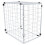 1pcs White Iron Pet Cage Foldable Prevent Escaping Home Use 3