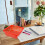 Plastic Storage Basket Square Shape Assorted Color 10pcs 6.9in 10