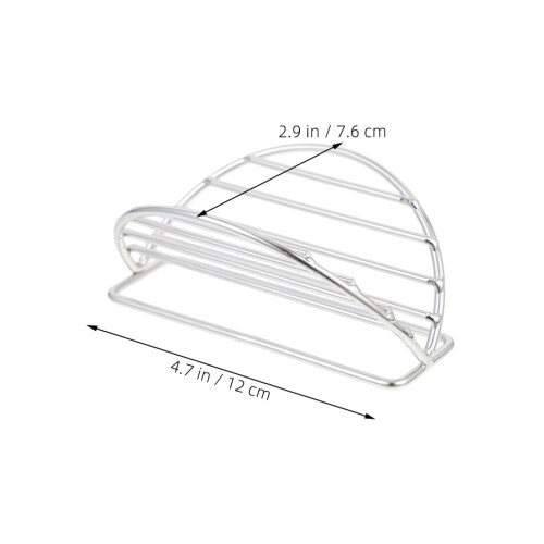 Stainless Steel Taco Racks Silver Multifunctional For Home 2pcs 1
