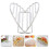 Stainless Steel Taco Racks Silver Multifunctional For Home 2pcs 11