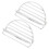 Stainless Steel Taco Racks Silver Multifunctional For Home 2pcs 1