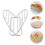 Stainless Steel Taco Racks Silver Multifunctional For Home 2pcs 10