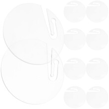 50 Pcs Round Acrylic Label Transparent Drink Markers