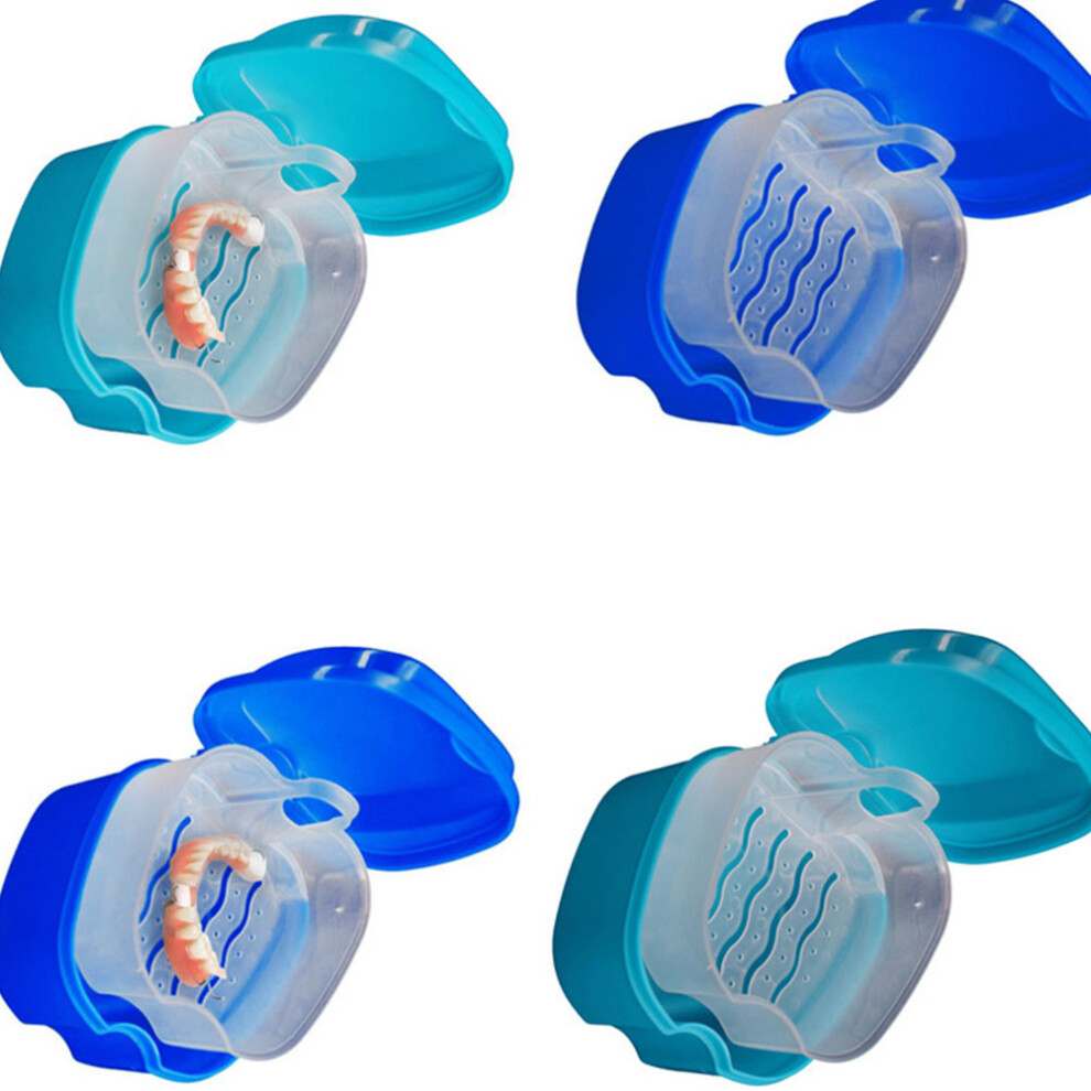 Aboofan False Teeth Holder Night Case Retainer Case Denture Cleaning Case