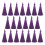 20Pièces Pompons Violets Longs Pour Bracelets, Porte-Clés, Boucles 10