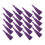 20Pièces Pompons Violets Longs Pour Bracelets, Porte-Clés, Boucles 11