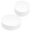 Round Foam Cake Dummies White For Decoration -  2pcs 10
