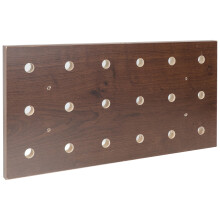 1Set Donkerbruine Pegboard Wandorganizer Voor Keuken En Garage