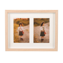 Photo Display Holder Light Brown 1pack 11.4x9.04x1.18in