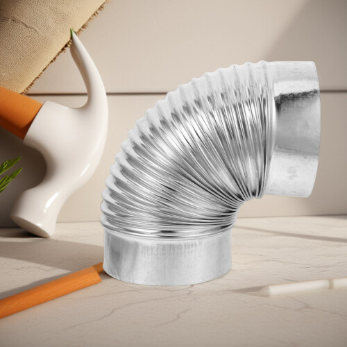 Reliable Stainless Steel Chimney Elbow For -Burning Silver 2